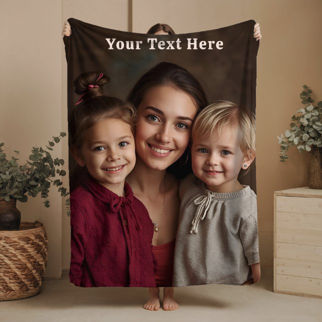 Couverture Sherpa Mothers Day Sherpa Blanket Custom Photo Text Gifts (Créateur téléchargé)