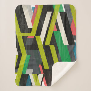 Couverture Sherpa Motif à flux de suspension diagonal