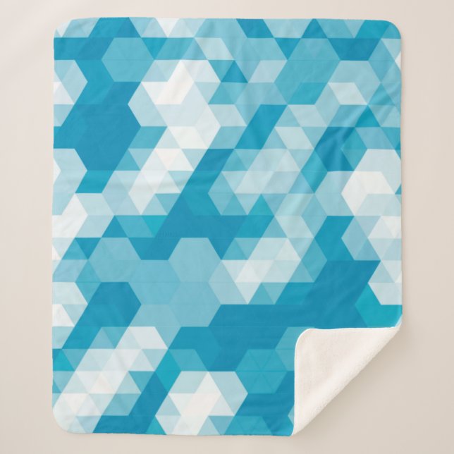 Couverture Sherpa motif Abstrait de formes géométriques arrière-plan (Devant)