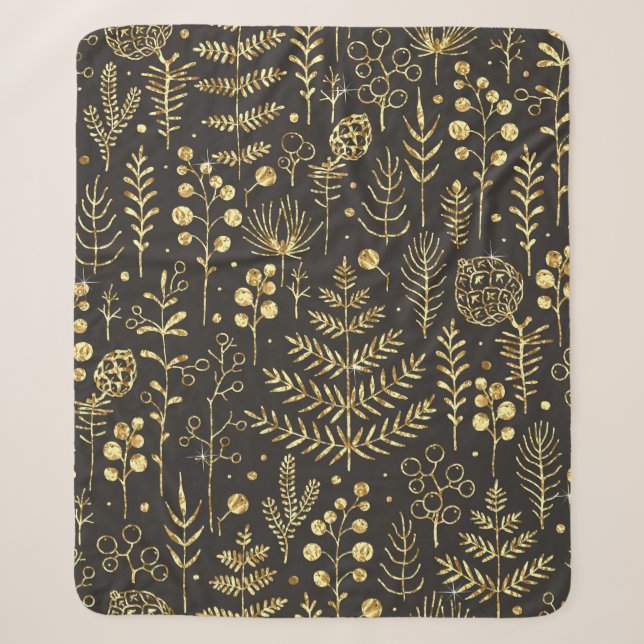 Couverture Sherpa Motif Abstrait sans soudure. Rangeur créatif vinta (Devant)