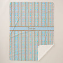 motif carreaux bleu marron gris
