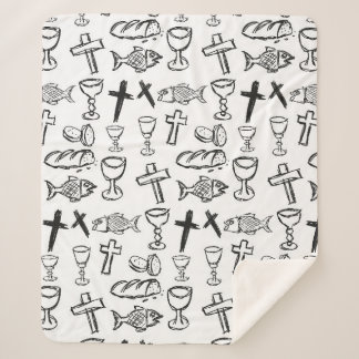 Couverture Sherpa Motif chrétien