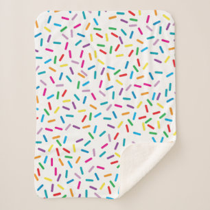 Couverture Sherpa Motif coloré Arc en ciel