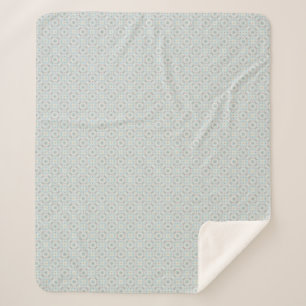 Couverture Sherpa Motif coquillage sans couture