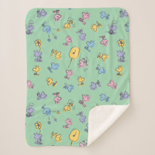 Couverture Sherpa Motif d'art de la Pop de sucre Woodstock