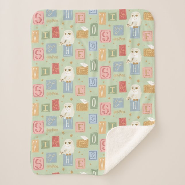 Couverture Sherpa Motif de bloc de lettres de Hedwig Post (Devant)