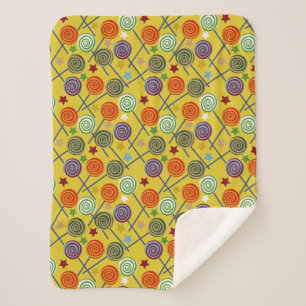 Couverture Sherpa Motif de bonbons   motif Lollies   lollipop 30