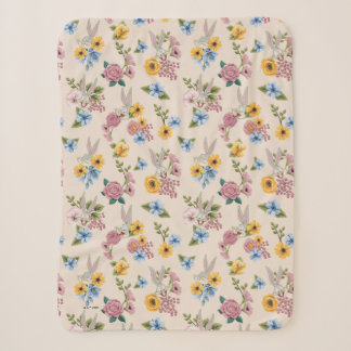 Couverture Sherpa Motif de broderie florale BUGS BUNNY™