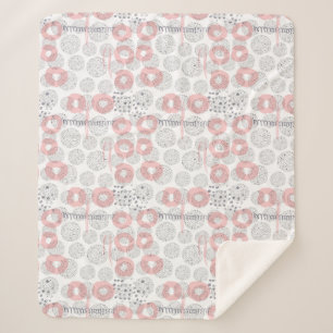 Couverture Sherpa Motif de cercle de point de polka