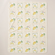 Motif de citron agrumes méditerranéen