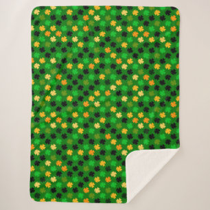 Couverture Sherpa Motif de clôture de la Saint-Patrick
