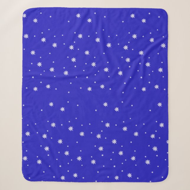 Couverture Sherpa Motif de danse Snowflake (Devant)