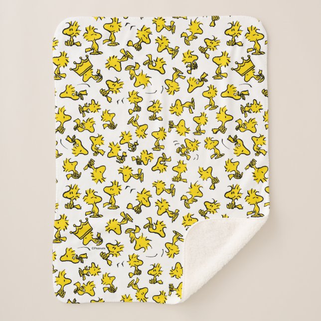 Couverture Sherpa Motif de design classique Woodstock (Devant)