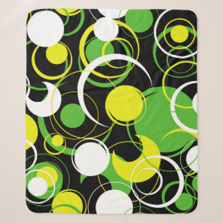 Couverture Sherpa Motif de fleurs dessin abstrait, art, arrière - pl