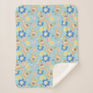 Couverture Sherpa Motif de fleurs Scooby-Doo