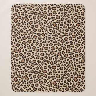 Couverture Sherpa Motif de fourrure léopard