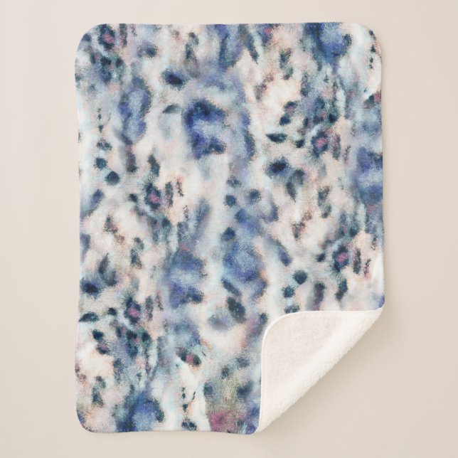 Couverture Sherpa Motif de la peau Poster de animal de léopard des n (Devant)