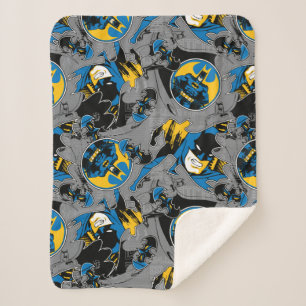 Couverture Sherpa Motif de lancer à fond Batman