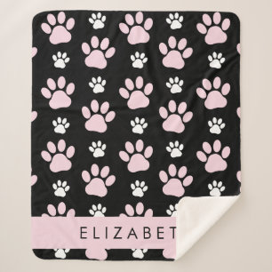 Couverture Sherpa Motif De Pailles, Pailles Roses, Pailles De Chien,