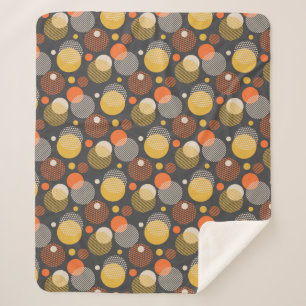 Couverture Sherpa Motif de rayure de point de polka