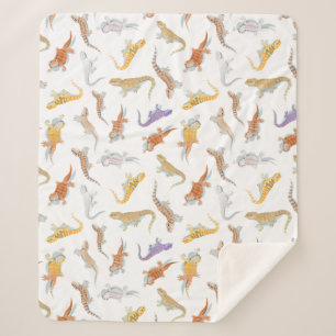 Couverture Sherpa Motif de Scatter de dragons à oreilles transparen