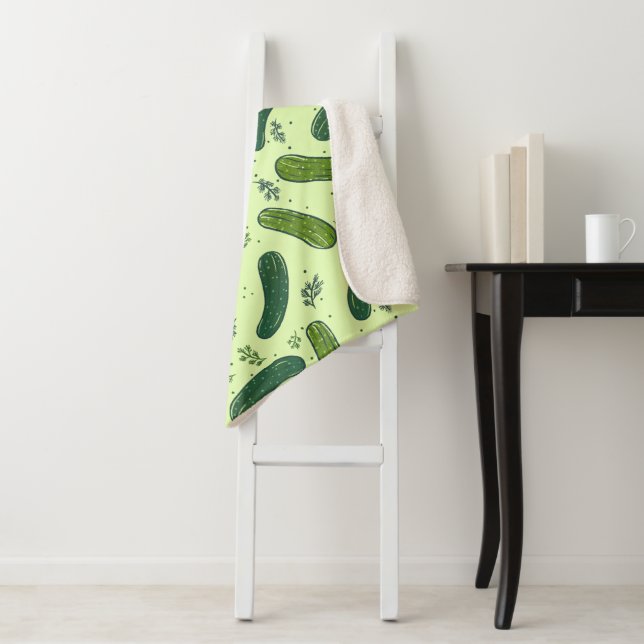 Couverture Sherpa Motif de sélecteur de broche à main (En situation)