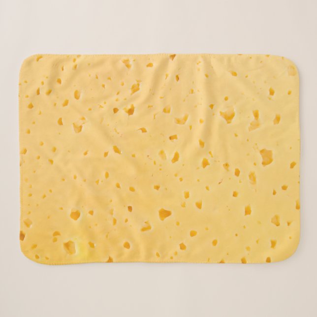 Couverture Sherpa Motif de texture de fromage (Devant (Horizontal))