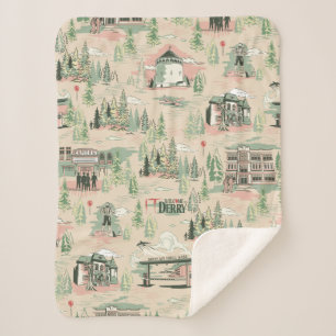 Couverture Sherpa Motif des emplacements de derry