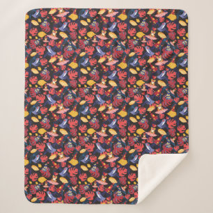 Couverture Sherpa Motif des grenouilles d'amants
