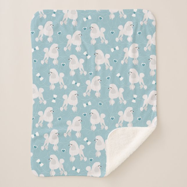 Couverture Sherpa Motif des nouilles et des vaches blanches (Devant)