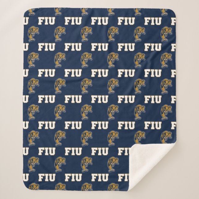 Couverture Sherpa Motif des Panthers de la FIU (Devant)