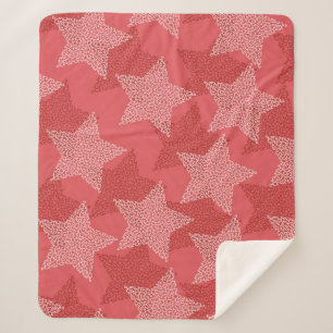 Couverture Sherpa Motif d'étoiles