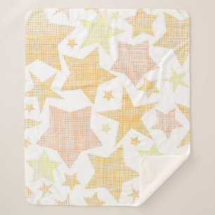 Couverture Sherpa Motif d'étoiles