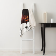 Motif d'Halloween avec Citrouilles et araignées