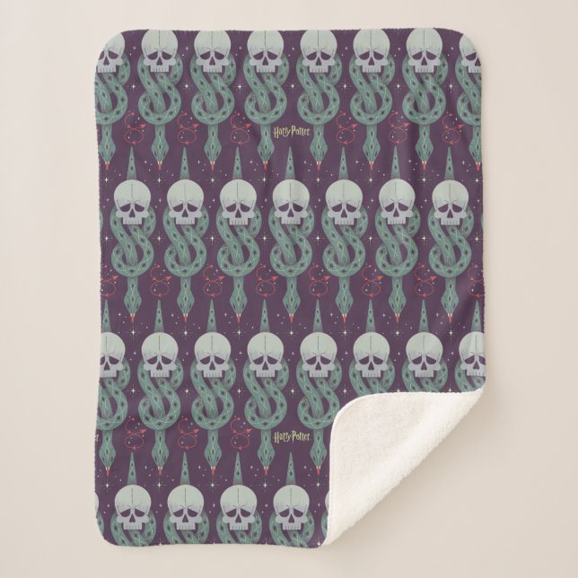 Couverture Sherpa Motif d'icône géométrique de la Marque noire (Devant)