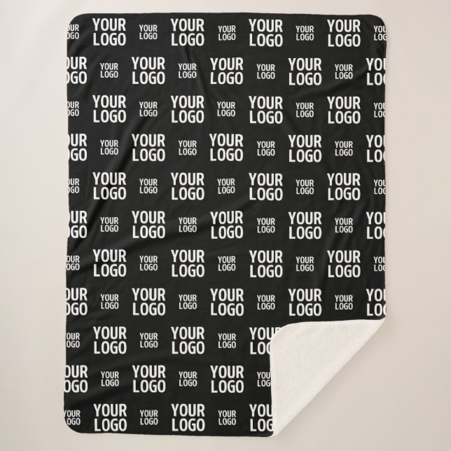 Couverture Sherpa Motif d'image, de design ou de logo d'entreprise é (Devant)