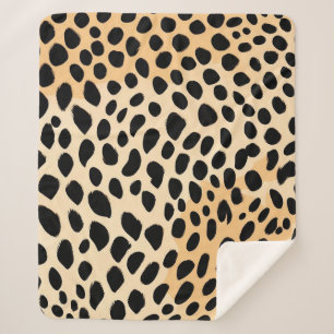 Couverture Sherpa Motif d'impression Cheetah