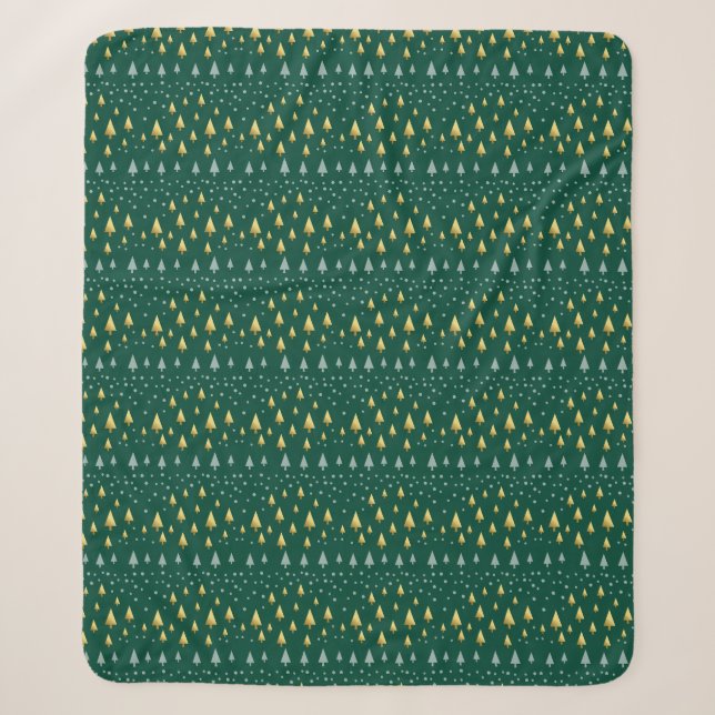 Couverture Sherpa Motif élégant avec une touche de Noël (Devant)