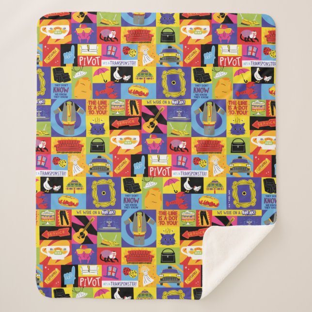 Couverture Sherpa Motif emblématique FRIENDS™ (Devant)
