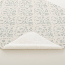 Motif floral à coquille de sauge douce apaisé