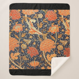 Couverture Sherpa Motif floral de Nouveau d'art de William Morris