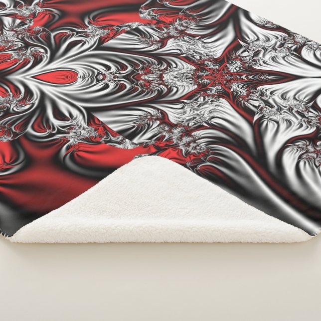 Couverture Sherpa motif fractal (3/4)