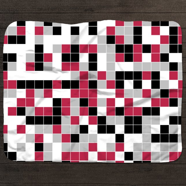 Couverture Sherpa Motif géométrique Magenta moderne (Créateur téléchargé)