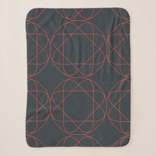 Couverture Sherpa Motif géométrique moderne, simple, mignon, ludique