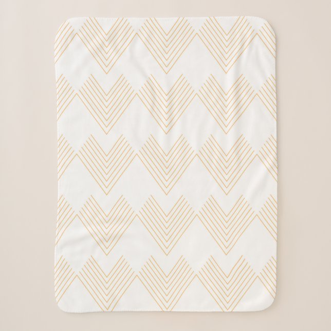 Couverture Sherpa Motif graphique simple et moderne en forme de flèc (Devant)