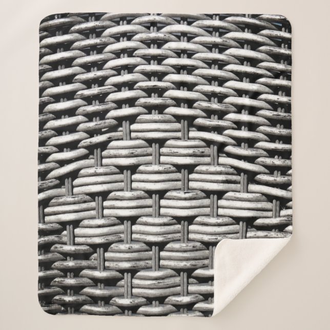 Couverture Sherpa Motif gris Abstrait et élégant (Devant)