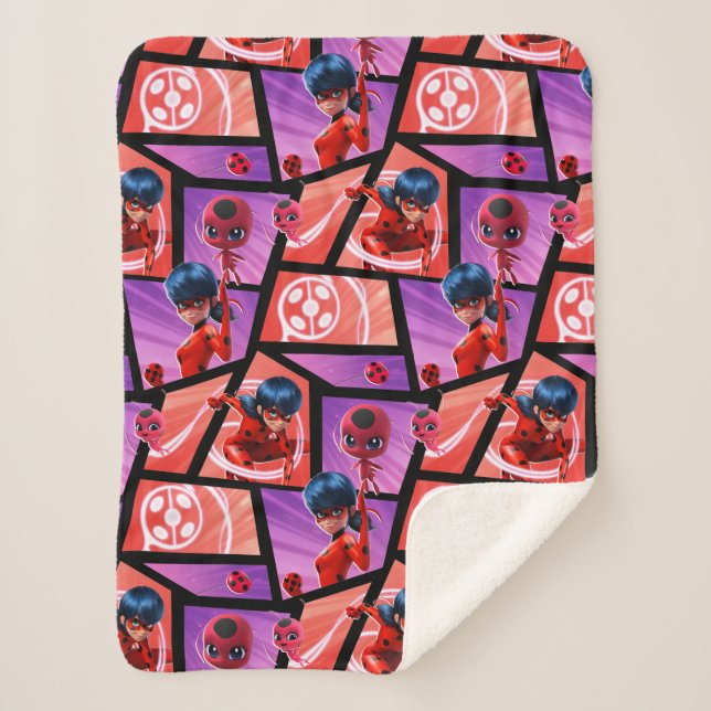 Couverture Sherpa Motif Ladybug & Tikki (Devant)