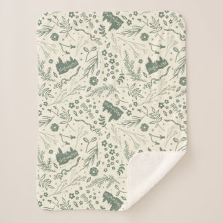 Couverture Sherpa Motif Magique Herbologie HOGWARTS™