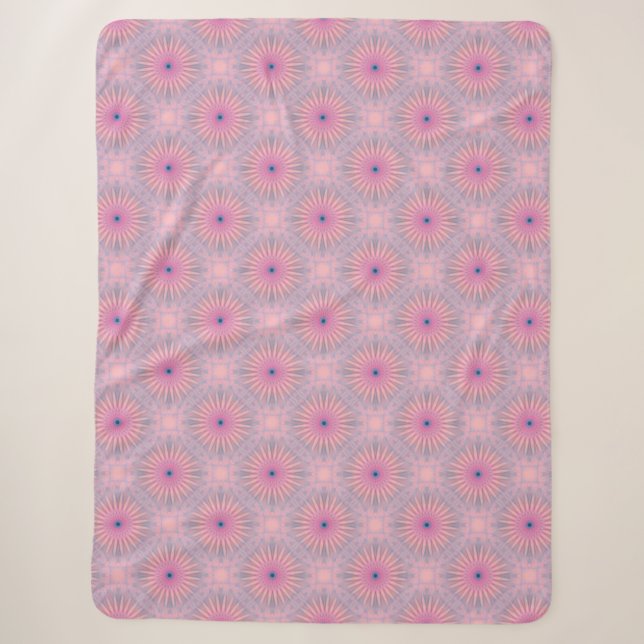 Couverture Sherpa Motif Mandala (Devant)