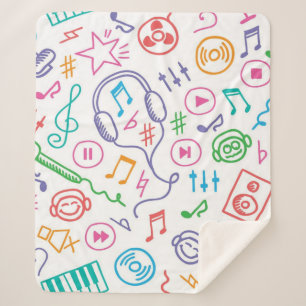 Couverture Sherpa Motif musical